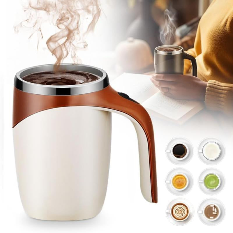 【Father'S Day Gift 】Automatic Magnetic Stirring Coffee Mug, Portable Self Stirring Mug, USB Rechargeable Mixing Cup, Rechargeable Stirring Cup, Suitable for Coffee Powder, Milk, Tea, Cocoa，Party Gift Birthday Gift