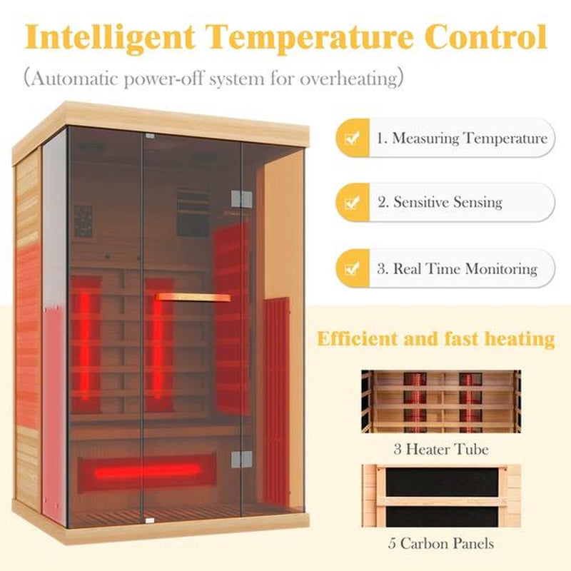 Infrared Sauna, 2 Person, Bluetooth Compatible