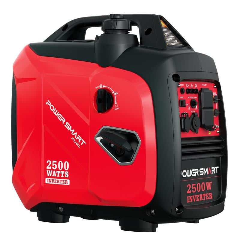Powersmart 2500W Inverter Gas Generator ,39-Pound RV Ready Outdoor Generator, Parallel Capability, Quiet Generator for Home Use,Camping,Weather Resistant,Low Fuel Consumption,Portable,Quiet Operation,Outdoor Use, Hurricane,Emergency,Springtok(Hb5020C)
