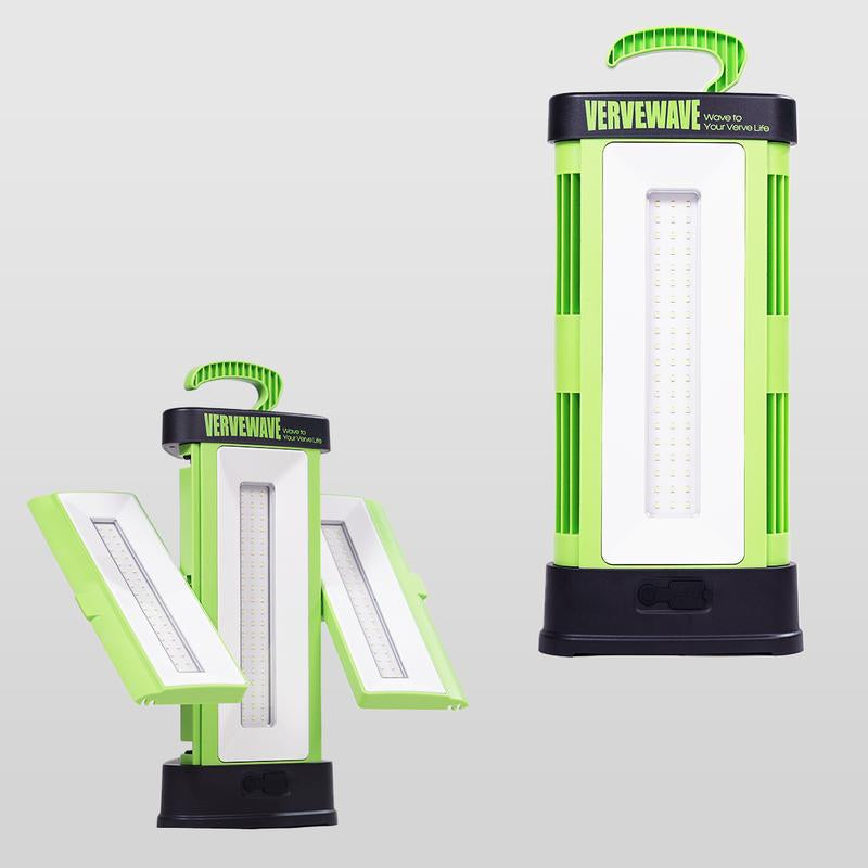 9000LM LED Work Light, 6500K, Triple Lights with 360° Rotating, 3 Modes, 6000Mah Rechargeable Work Light with Hook, Camping Light for Hiking, Maintenance Lighting, Emergency, Car Repairing