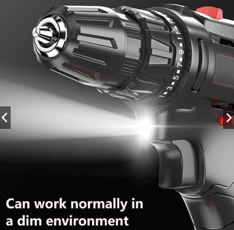 Absolute Power Cordless Drill 24V Electric Power Drill Set Tool Drills Cordless Set with Battery and Charger 24 Volt Drill Driver Kit