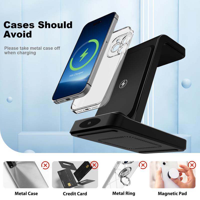 3-in-1 Wireless Charger for iPhone, Apple Watch, AirPods My Store