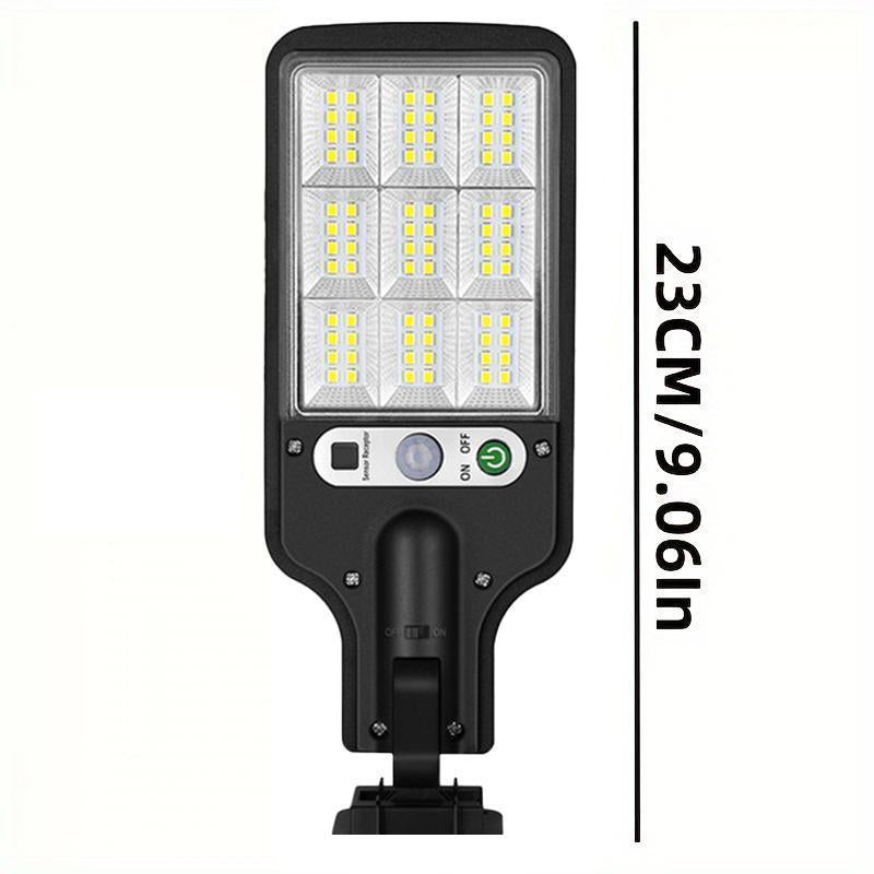 New 2/4Pc Outdoor Solar Street Light, Human Sensor Yard Lamp with Remote Control, IP44 LED Wall Lamp for Courtyard, Walkway, Patio, Garage, Corridor